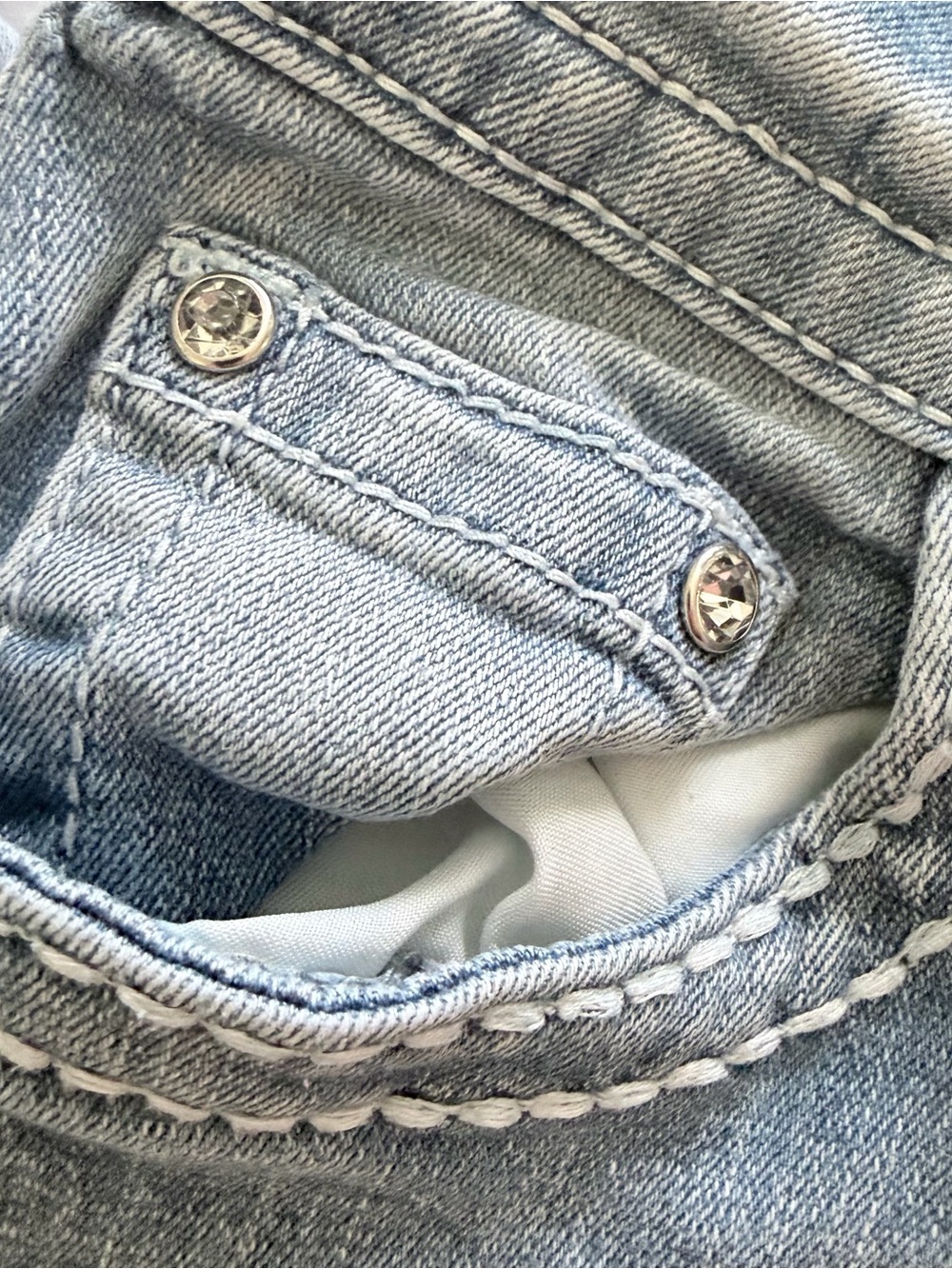 Sky Premium Collection Boot Cut Jeans 5/6 | Y2K Bling Pockets - Picture 6 of 9